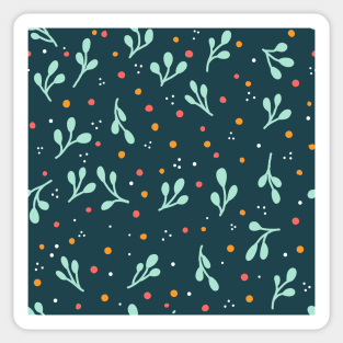 Christmas leaves and berries Sticker